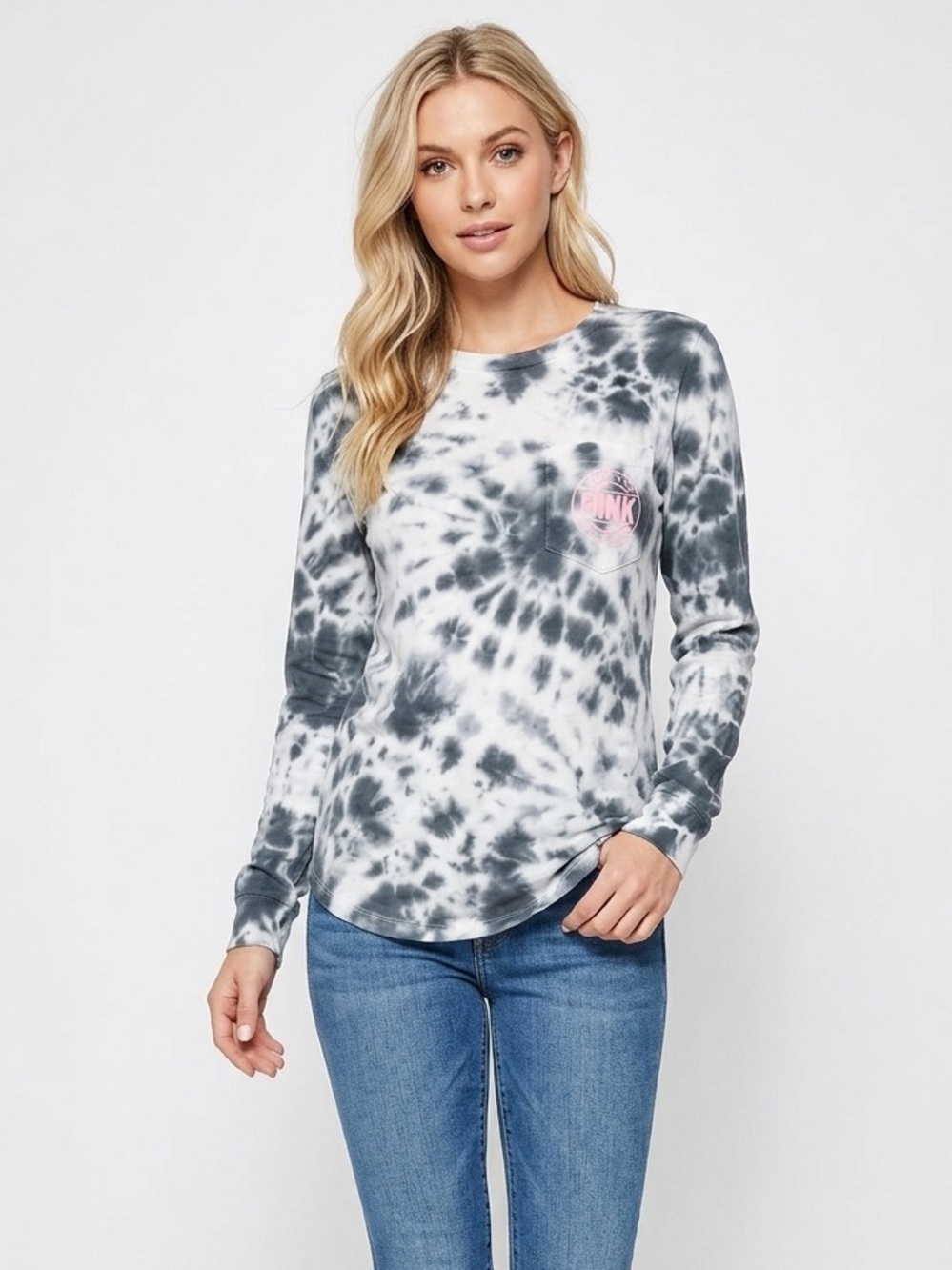 PINK Victoria's Secret tie dye Long Sleeve size xsmall with some flaws